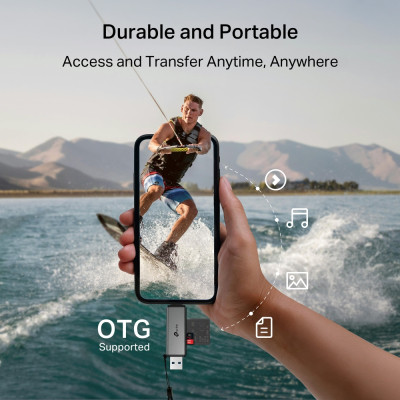 Считыватель флеш-карт TP-Link USB-C + USB 2.0 SD + TF silver (UA430D) Винница - изображение 8