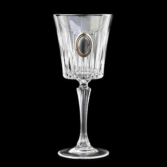 Набір для вина та води “СЕНАТОР” Boss Crystal, 6 келихів, платина, срібло, золото, кришталь Рівне