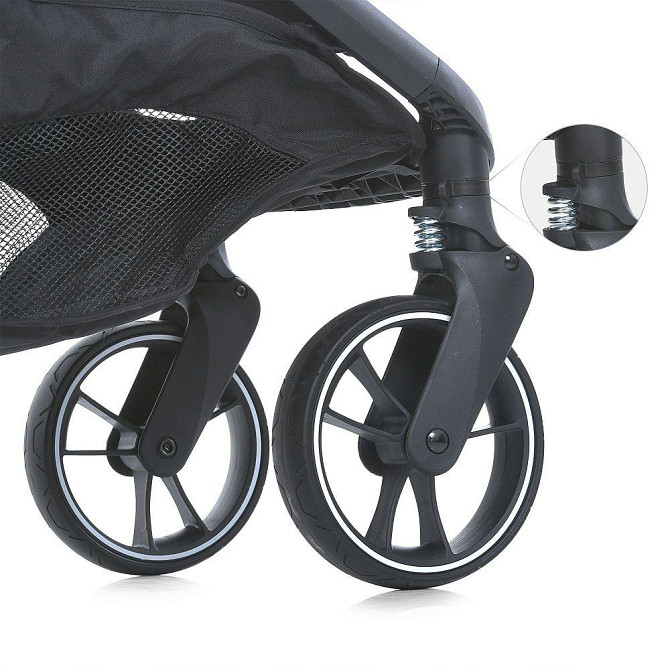 Коляска дитяча El Camino BEYA Midnight Gray прогулянкова з чохлом для ніжок у комплекті Сіра (ME 1127-B) Чернігів - фото 7