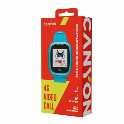 Смарт-часы Canyon Sunny KW-48 Video 4G GPS Games Music Blue (CNE-KW48BL) Винница - изображение 6