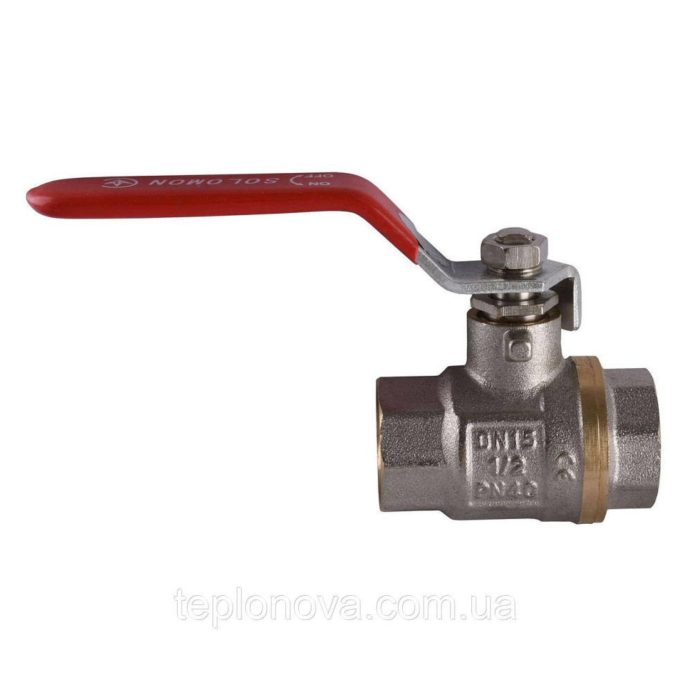 Кран шаровый прямой SOLOMON 1/2″ ВВ КР PN40 B1001 Черновцы - изображение 2