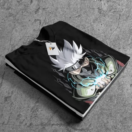 Футболка для подростка мальчика с принтом Наруто Какаші Хатаге Размер 160 Anime10081 Днепр