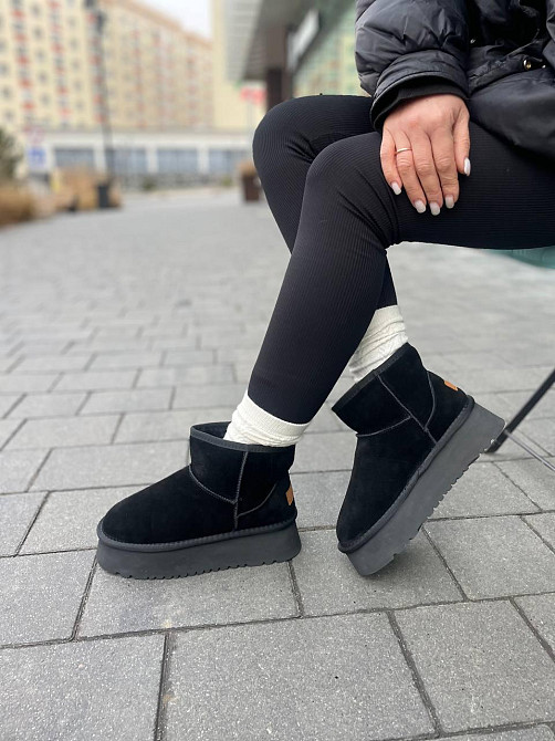 Без бренда Угги жіночі BESSKP -1 чорні (зима, замша натуральна) (5757) 37 Коломыя - изображение 1