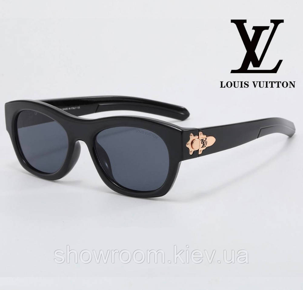Женские солнцезащитные брендовые очки Лв 6003 черные Киев - изображение 1