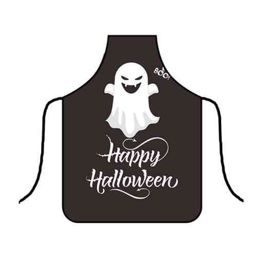 Фартук с приколом для Хэллоуин 75 на 55 см черно-белый Киев