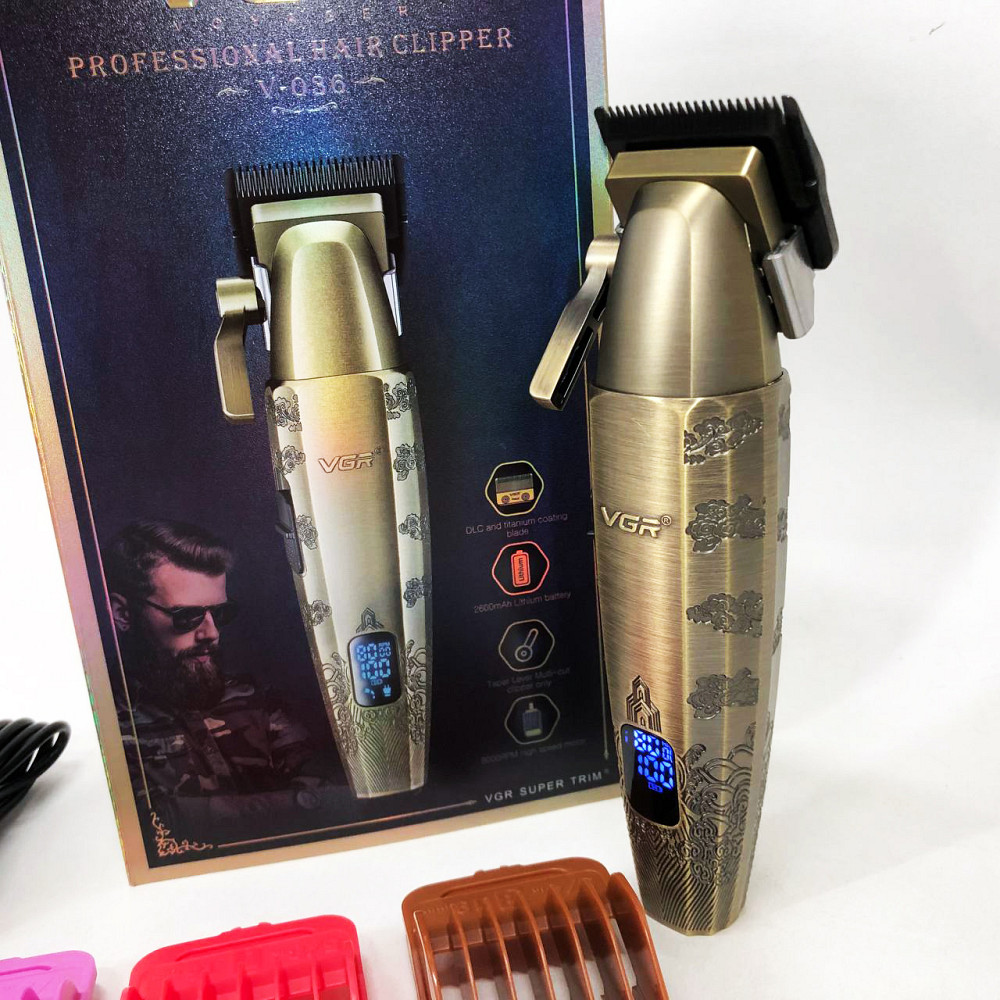 Парикмахерская машинка аккумуляторная профессиональная, Мужской триммер для окантовки BZ-42 Львов - изображение 10