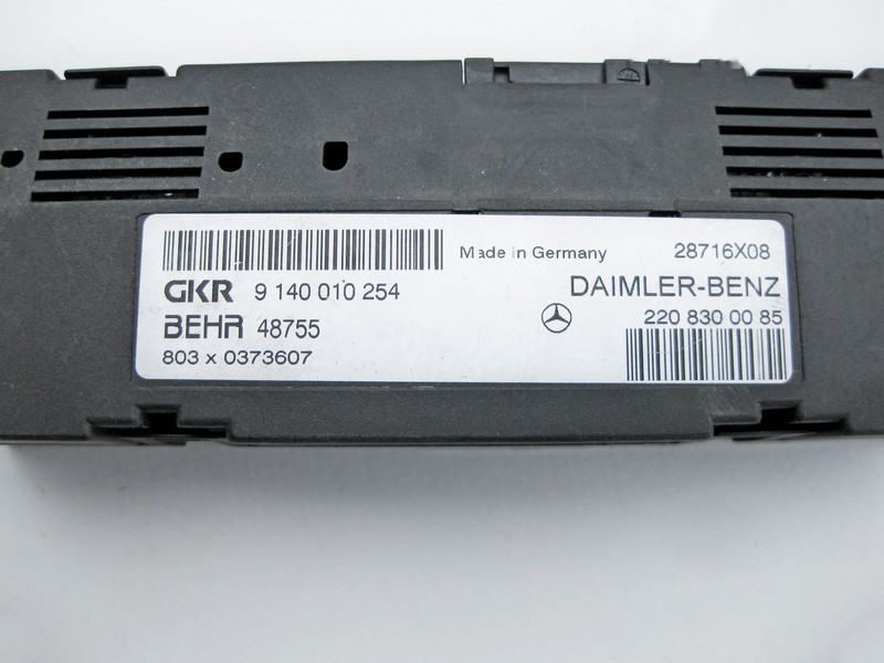 Mercedes-Benz  A2208300085 Блок управління заслінками обігрівача CL C215 S-class short W220 S-class long V220 Одеса - фото 3