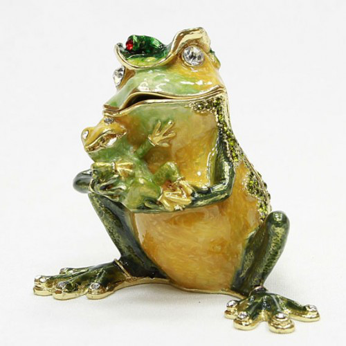 Скринька декоративна Жаба з жабом Київ - фото 1