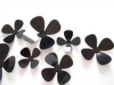 Декор квіточки чорні Київ