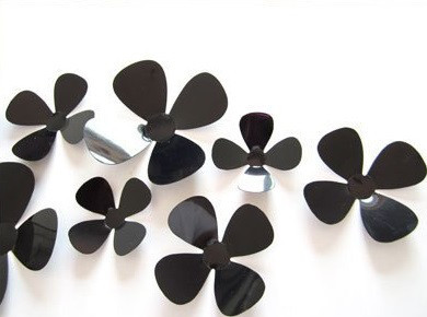 Декор квіточки чорні Київ - фото 2