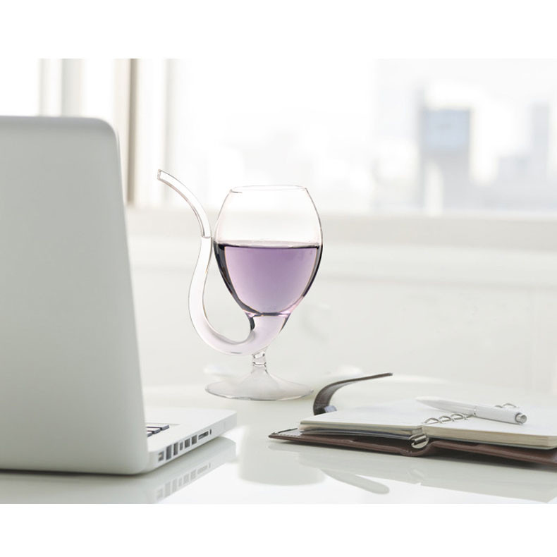 Бокал с трубочкой на классической ножке, бокал для вина с трубкой Вампир Кременчуг - изображение 3