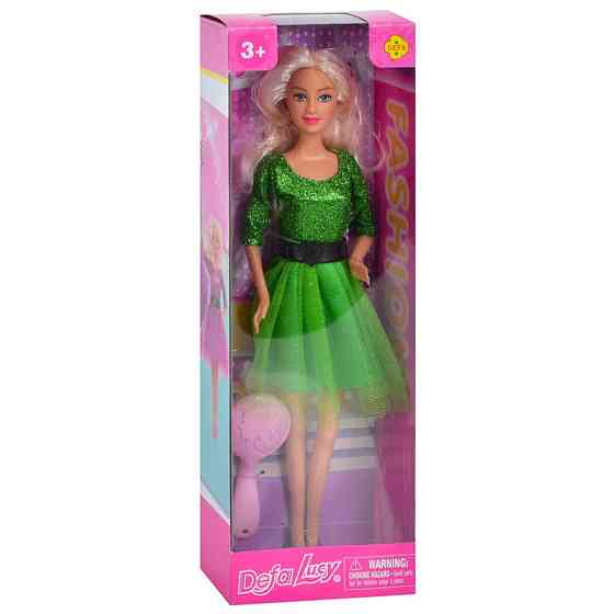 Дитяча лялька "Вечірня красуня" DEFA 8226(Green) гребінець Вінниця