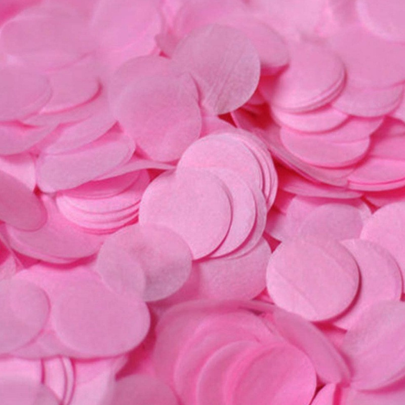 Конфетті кружки з паперу 10 г 25 мм рожевий Київ - фото 1