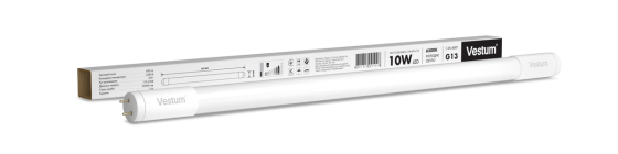 Світлодіодна лампа T8 600 мм 10W 850Лм 6500K 175-250V G13 1-VS-4001 Дніпро