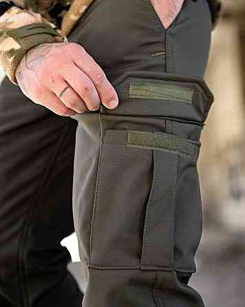 Зимові штани soft shell BANDIT олива ТР6407 Київ