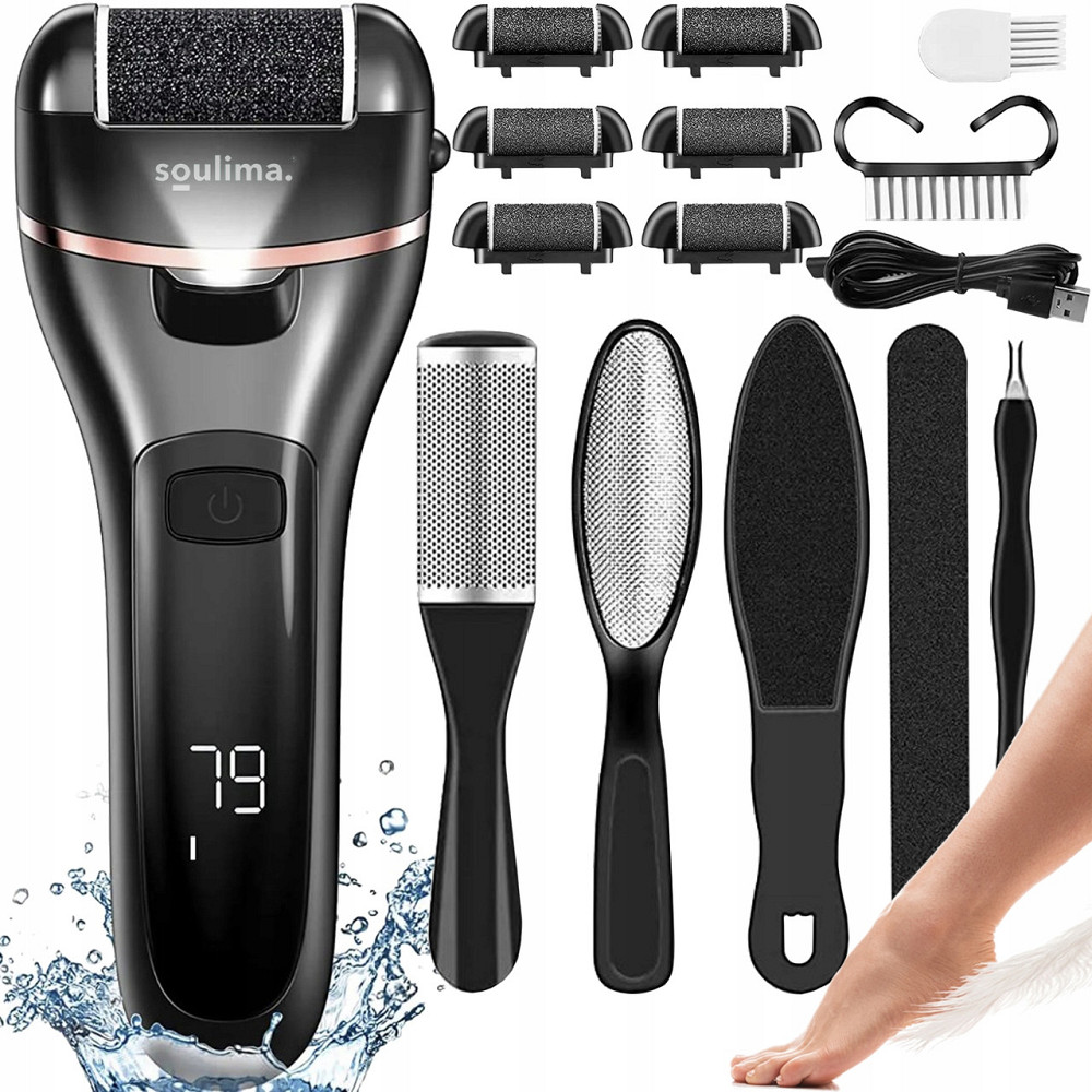 Электрическая Пилка для ног с 6 рулонами и аксессуарами Soulima (23220) Нововолынск - изображение 1