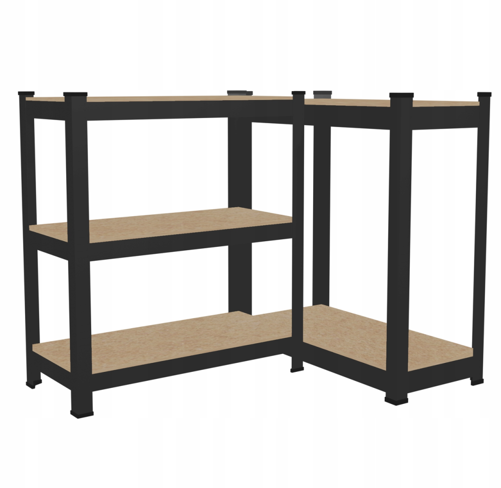 Стеллаж металлический 180х90х40 см 5 полок, погрузка - 175 кг на полку (Черный) Киев - изображение 5