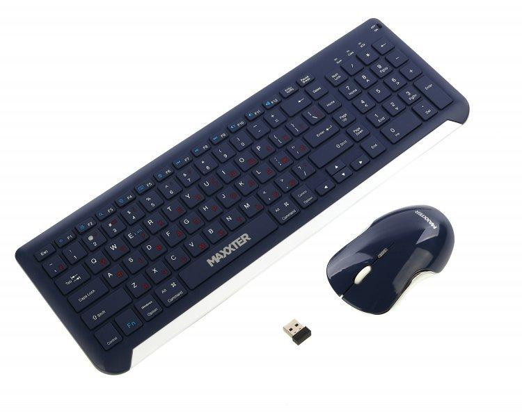 Комплект (клавіатура, миша) Maxxter KMS-WCM-01BL-UA Dark Blue ( Темно-синій ) Харків - фото 5