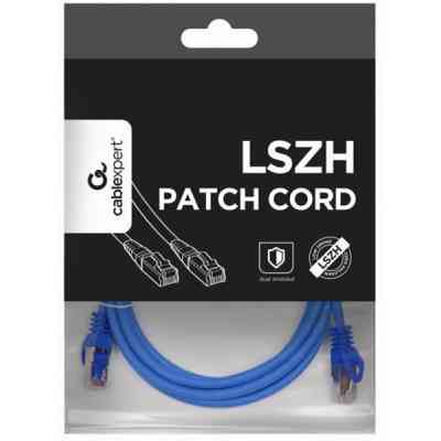 Патч-корд 0.5м S/FTP Cat 6A CU LSZH blue Cablexpert (PP6A-LSZHCU-B-0.5M) Вінниця
