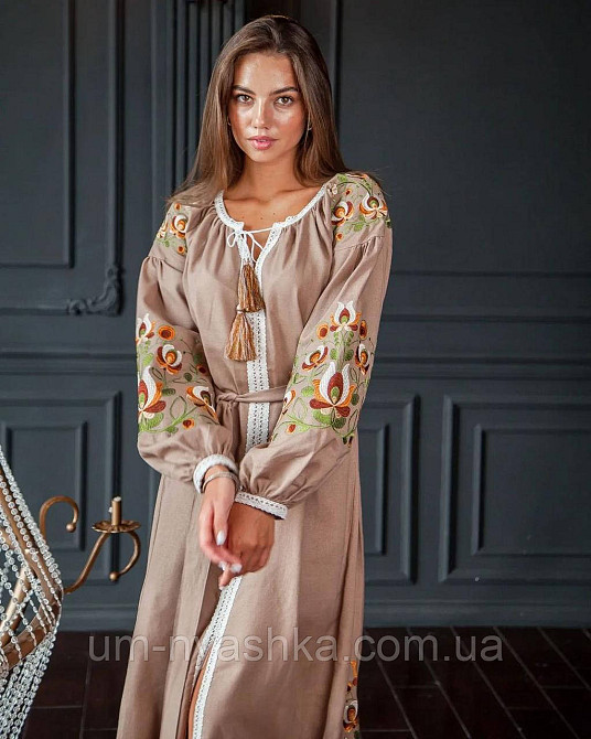 Жіноча вишита сукня на льоні Мальва Кривий Ріг - фото 7