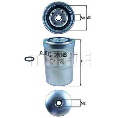 Фільтр паливний Mahle KC208 Вінниця