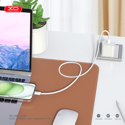 Дата кабель USB-C to USB-C NB-Q259 60W White XO (XO-NB-Q259-WH) Винница - изображение 7