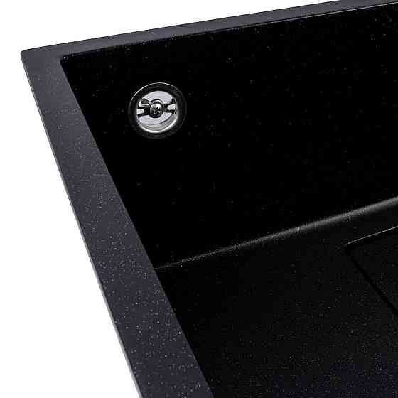 VALESO Кухонна гранітна мийка 5444 AMELI VALESO чорний металік, під стільницю Коломия