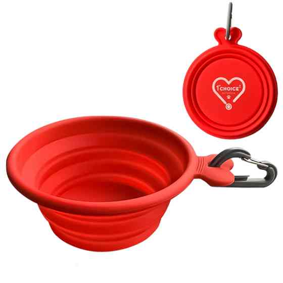 1st Choice Collapsible Silicone Pet Bowl ФЕСТ ЧОЙС БРЕНДИРОВАННАЯ СКЛАДНАЯ МИСКА для собак и котов Киев