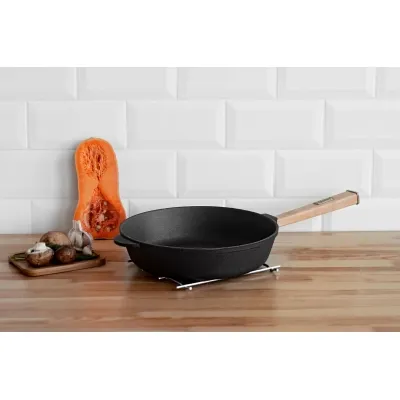 Сковорода Brizoll Optima чавунна з ручкою 260х60 мм (O2660-P) Винница - изображение 3