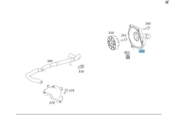 Mercedes-Benz  A2720100231 Пластикова кришка вентиляції ГБЦ двигунів M272 V6 2.5 3.0 3.5л M273 V8 4.6 5.5л Одесса