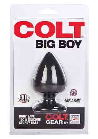 Анальная пробка California Exotic Colt Big Boy, черный, L Sex Aura Киев