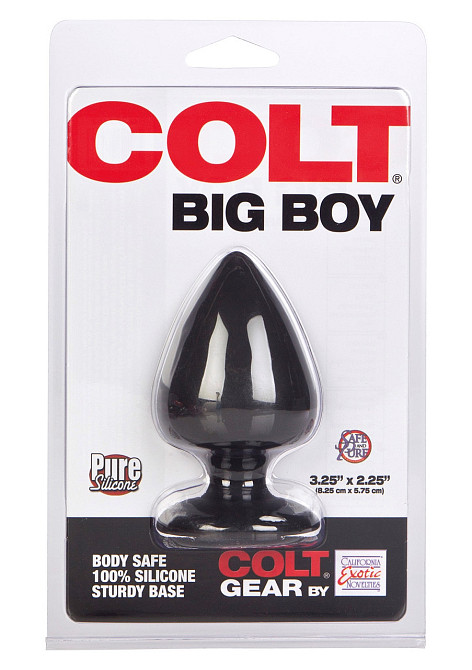 Анальная пробка California Exotic Colt Big Boy, черный, L Sex Aura Киев - изображение 4