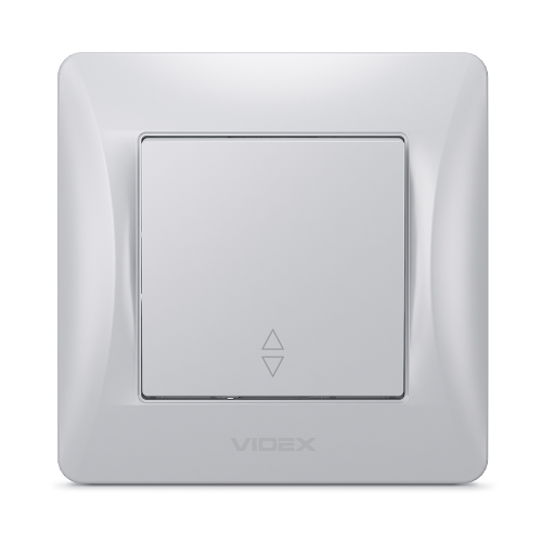 BINERA срібний шовк Вимикач внутрішній прохідний 1кл Videx Житомир - фото 1