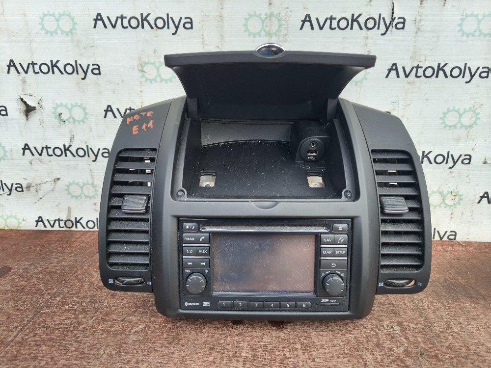 Автомагнітола Bluetooth AUX + консоль бардачка Nissan Note E11 2005-2012 Ковель - изображение 2