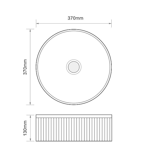 Раковина накладна Mixxus Premium WAVE-0102 MARBLE 370х370х130mm   ( MP6528 ) 31397 Харьков - изображение 7