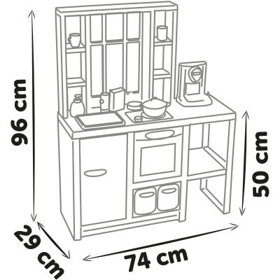 Ігровий набір Smoby Інтерактивна кухня Лофт із кавоваркою, аксесуарами та звуковим ефектом (312600) Вінниця - фото 10