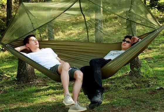 Гамак c москитной сеткой и тентом / Туристический гамак. Харьков