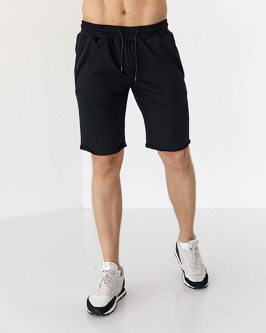 Шорти чоловічі трикотажні Чорний S Харків - фото 1