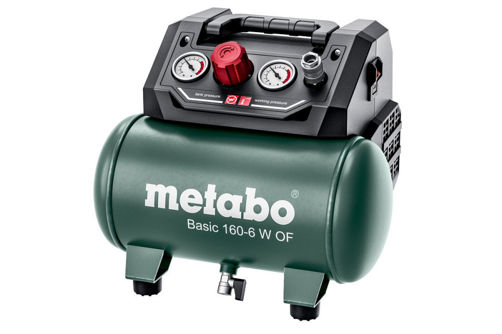 Компресор переносний Metabo Basic 160-6 W OF (601501000): 160 л/хв., 900Вт, 6 бар Київ - фото 2