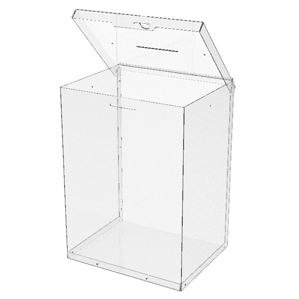 Ящик EKOSTAR с замком для пожертвований и сбора денег 250x200x340. Объем 17 литров Киев - изображение 5