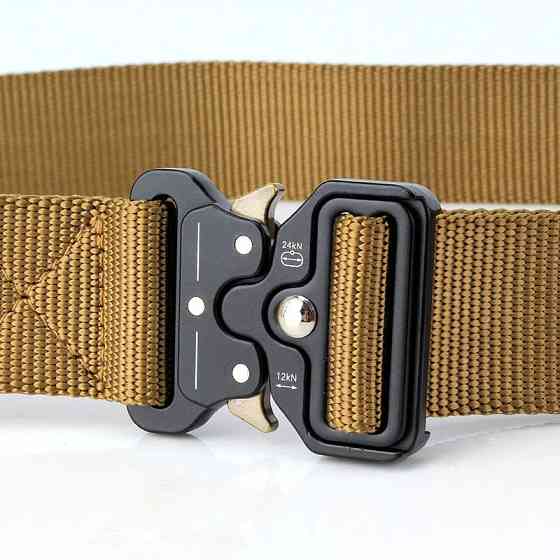 Ремінь тактичний військовий Assault Belt з пряжкою Кобра койот Коломия