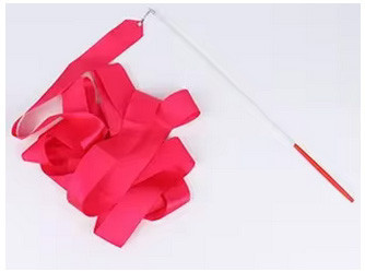 Стрічка для гімнастики рожева 2 м Київ - фото 1