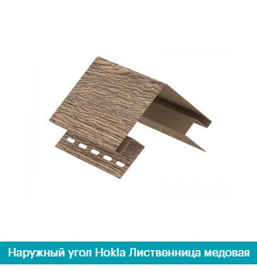 Наружный угол для сайдинга Ю Пласт  Лиственница медовая Днепр - изображение 1