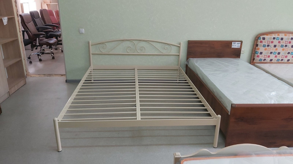 Кровать двухспальная ViolaDesign 180х190 серый Киев - изображение 4