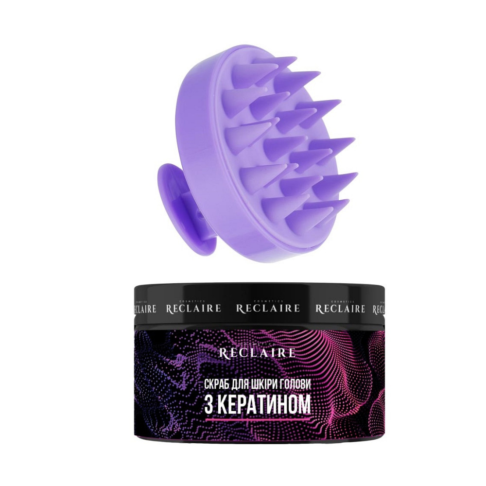 Очищающий набор для кожи головы: Скраб+щетка-массажер Reclaire cosmetics Киев - изображение 11
