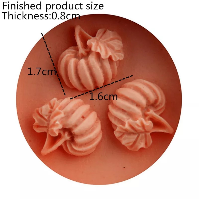 Молд силиконовый Тыквы 52 мм розовый Киев - изображение 5