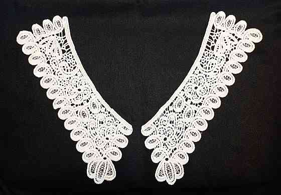 Воротник пришивной ажурный белый Киев