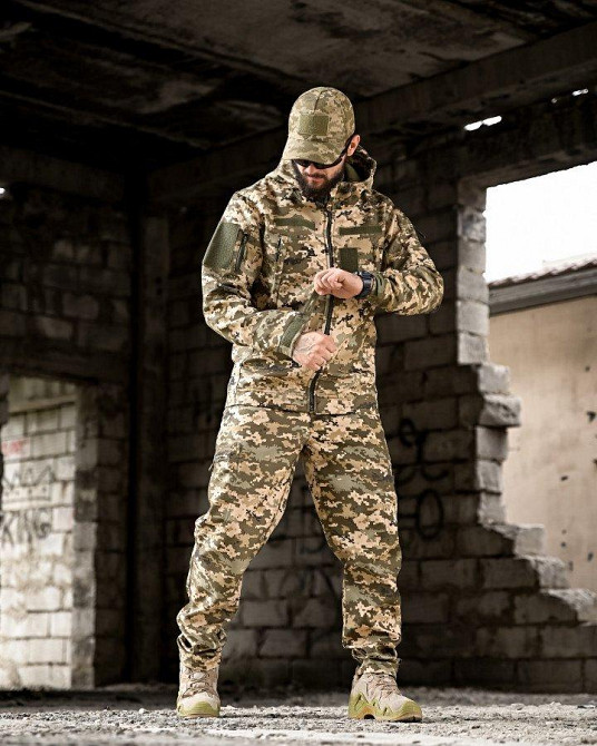 Демисезонный тактический костюм на флисе OMEGA  пиксель НП4882 Одесса - изображение 2