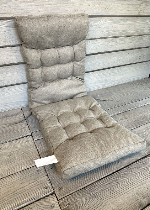 Подушка для стільців (40x120х4 см) подвійна Decorator Мальмо колір тауп 84-167 Київ - фото 3