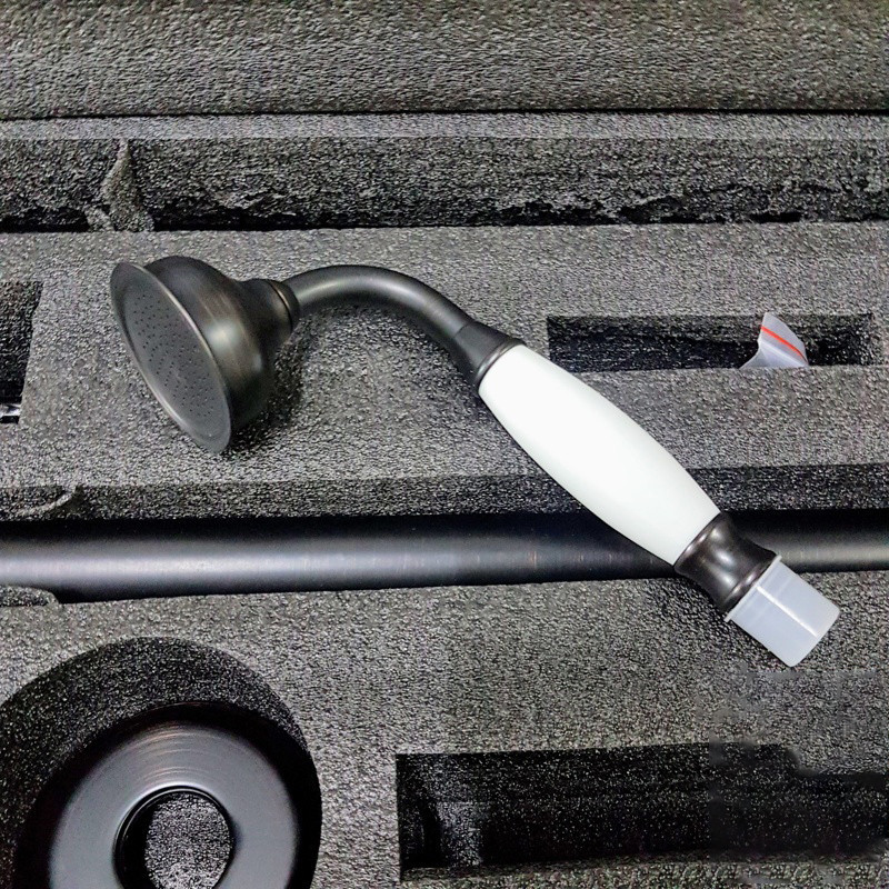 Смеситель для ванны напольный Imprese Podzima Zrala ZMK02170806 черный / бронза Киев - изображение 5